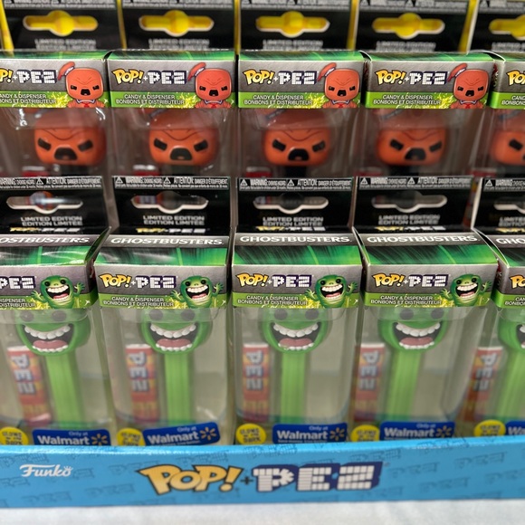 Funko Pop Pez Walmart 2019 Exclusive Stay Puft & Glow in the Dark Slimer… - Picture 4 of 13